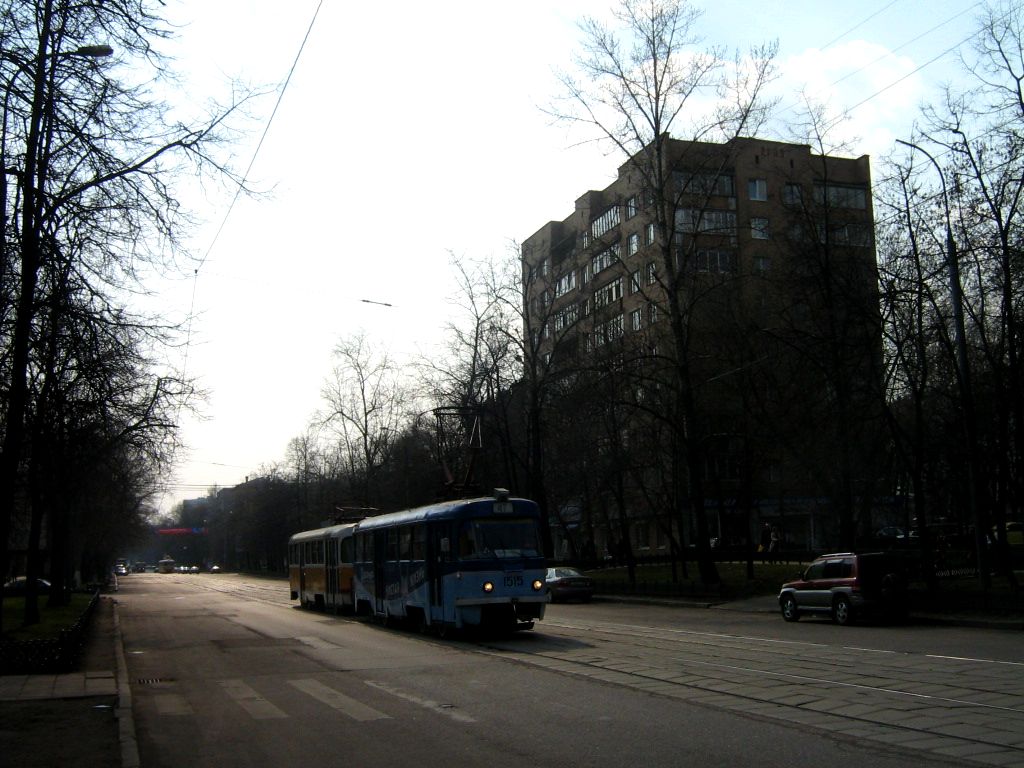 Москва, Tatra T3SU № 1515; Москва — Трамвайные линии: ЦАО