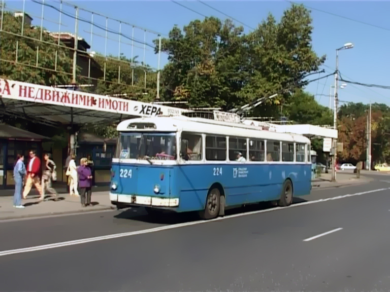 Пловдив, Škoda 9TrHT28 № 224; Пловдив — Исторически снимки — Тролейбуси • Исторические фотографии — Троллейбусов