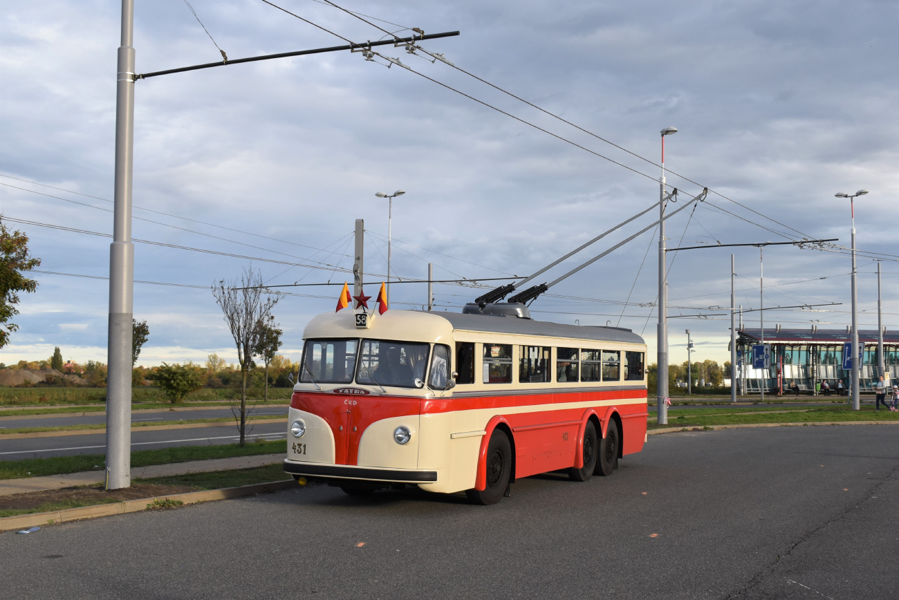 Praga, Tatra T400 III.B nr. 431; Praga — 50 years after – special trolleybus rides and start of line 58 operation