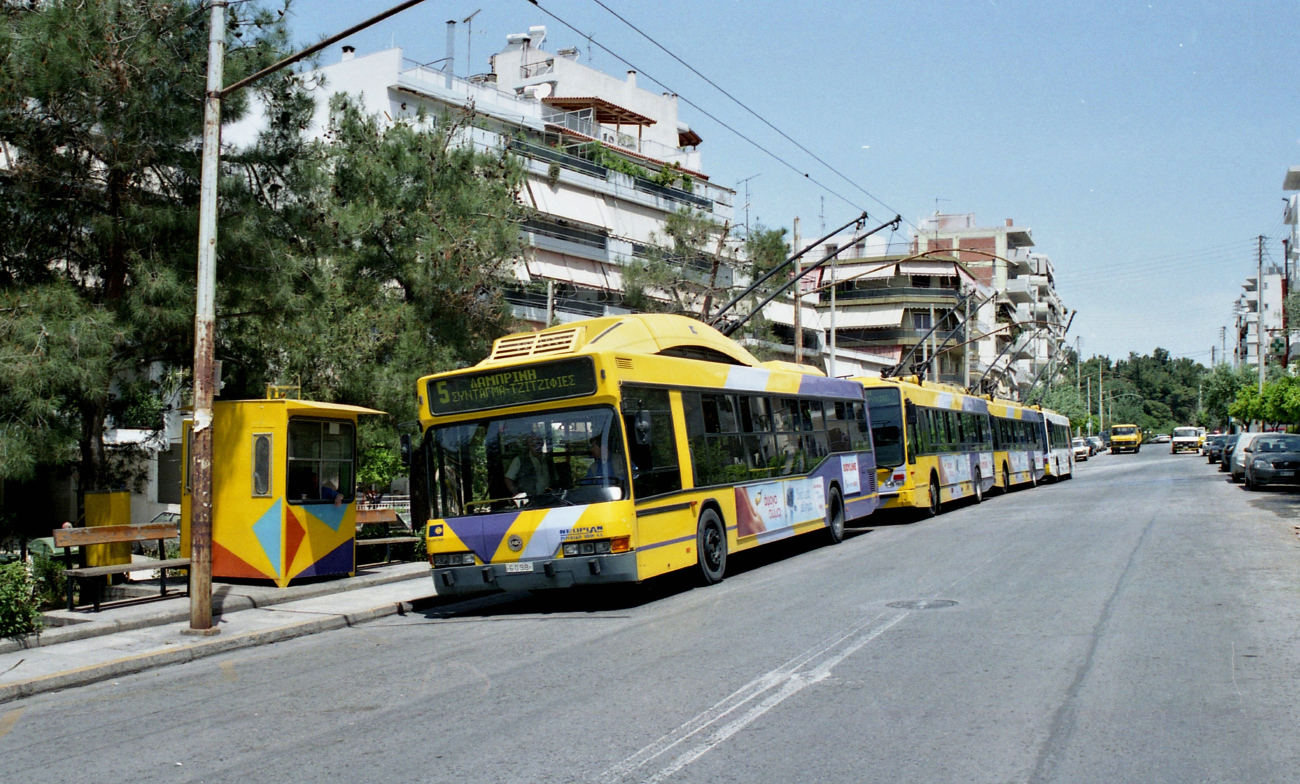 Афины, Neoplan N4216 (ELVO) № 6098; Афины — Троллейбусы – линии и инфраструктура