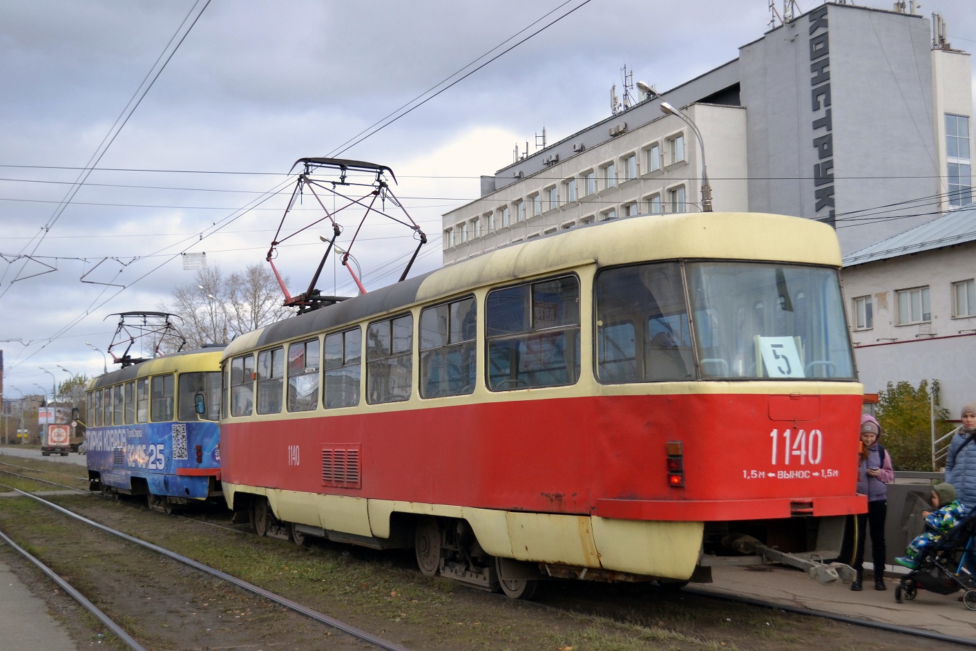 Ижевск, Tatra T3SU (двухдверная) № 1140
