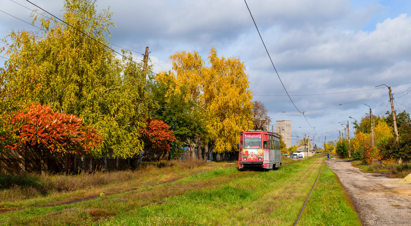 Jenakijeve, 71-605 (KTM-5M3) # 038; Jenakijeve — Tram lines