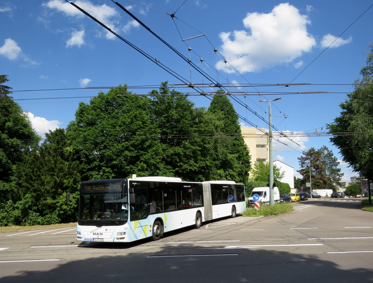 Эслинген — Троллейбусный линии и инфраструктура