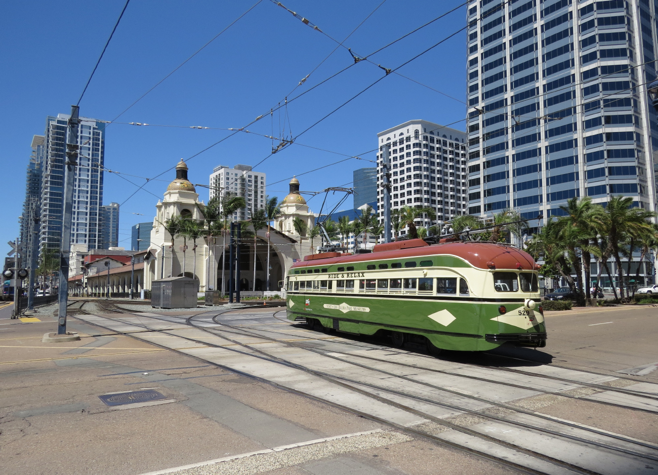 Сан-Диего, PCC № 529; Сан-Диего — Трамвайные линии и инфраструктура