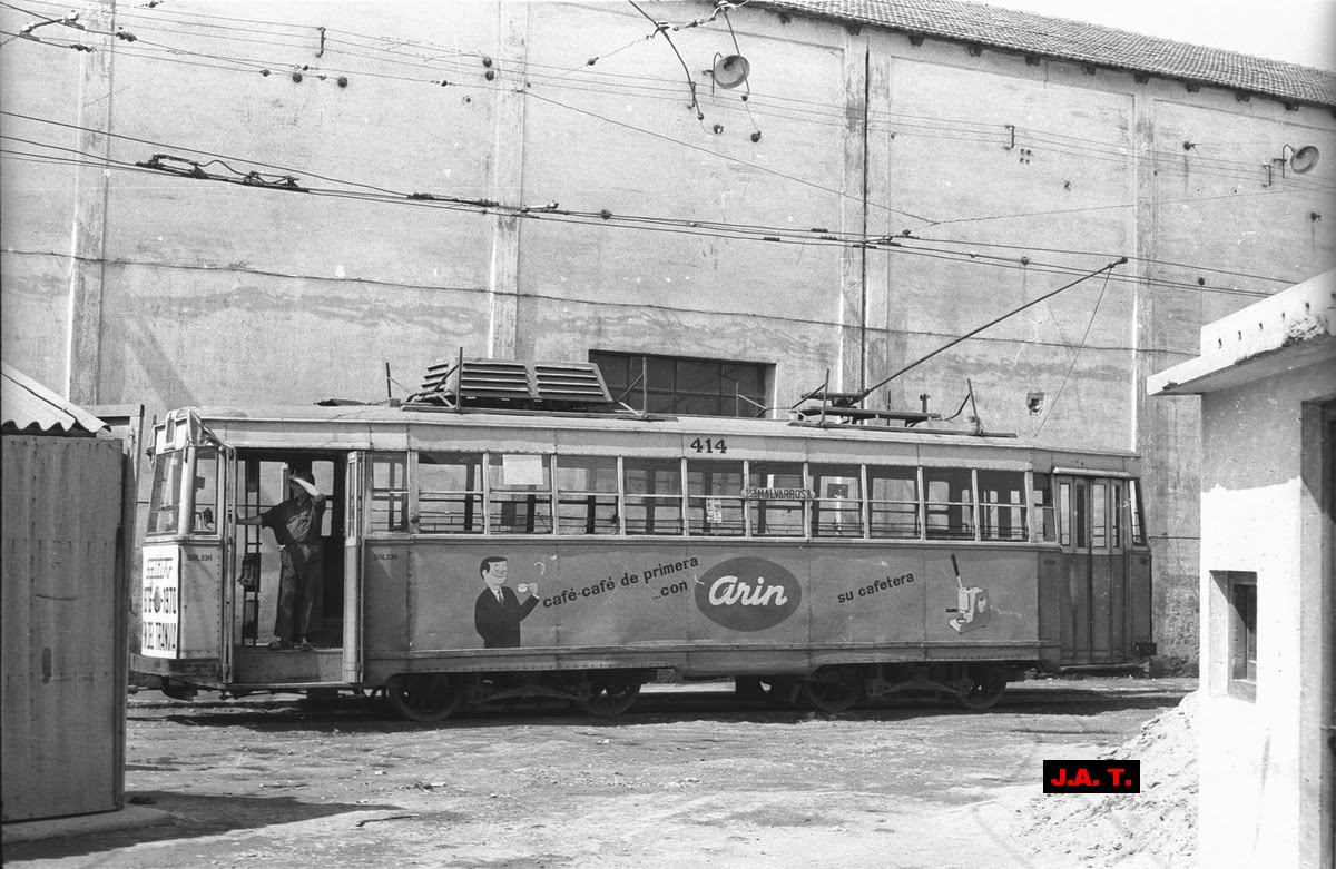 Валенсия, Четырёхосный моторный CTFV № 414; Валенсия — Закрытие сети трамвая 20.06.1970