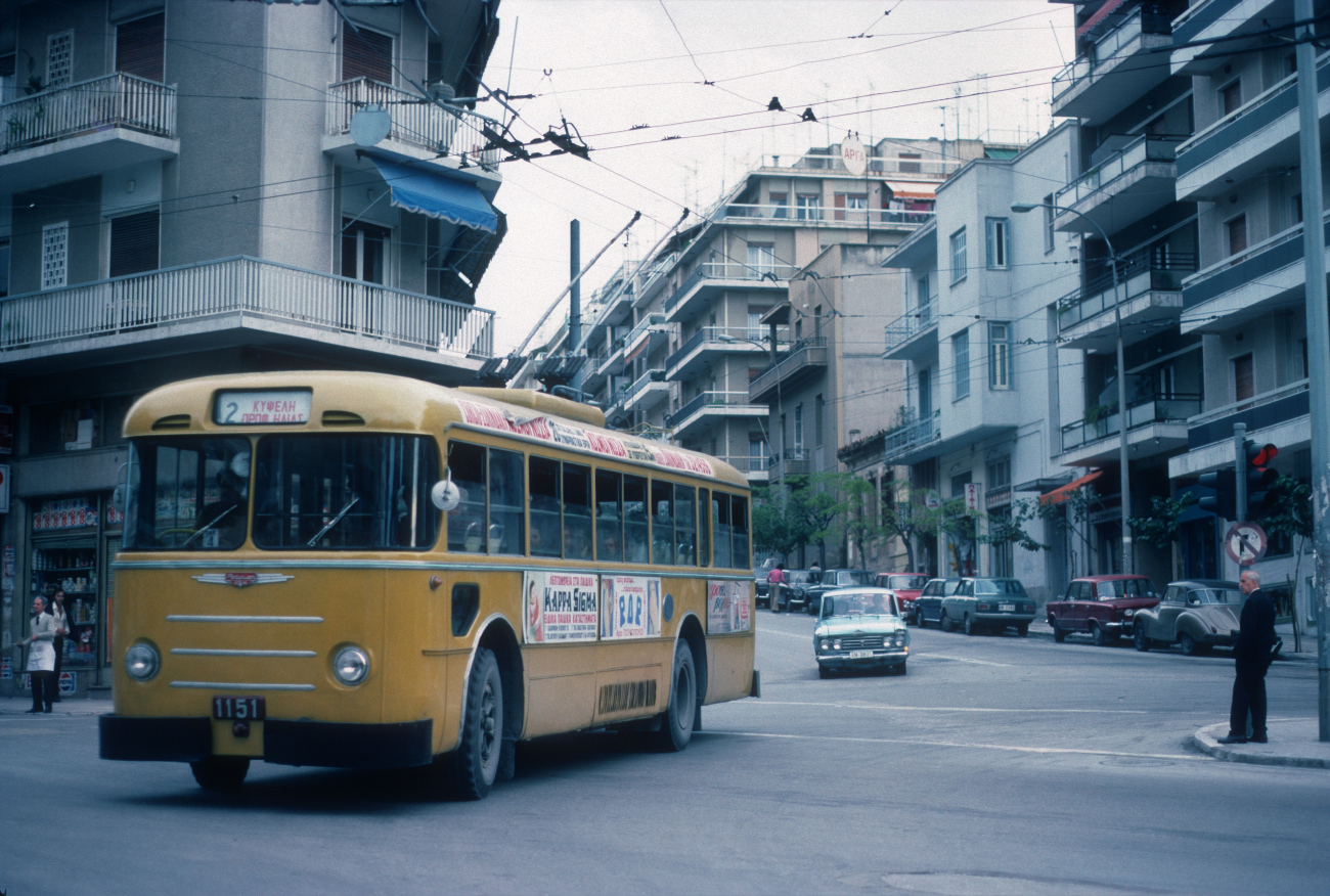 Афины, Lancia Esatau V11 Pistoiesi/CGE № 1151; Афины — Троллейбусы – старые фотографии
