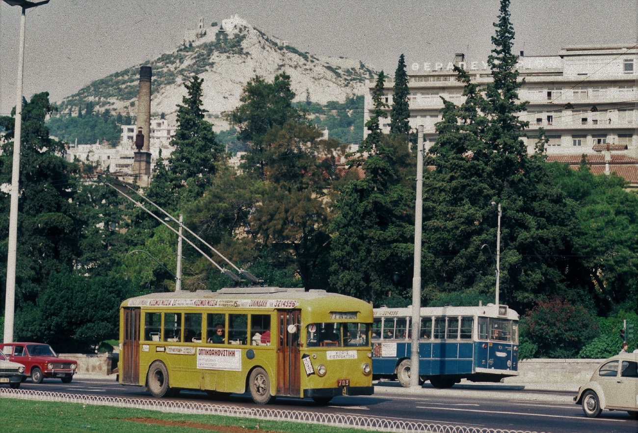 Афины, Fiat 656F № 703; Афины — Троллейбусы – старые фотографии