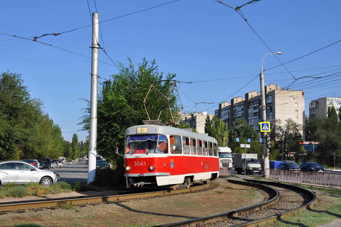 Volgograd, Tatra T3SU N°. 3043