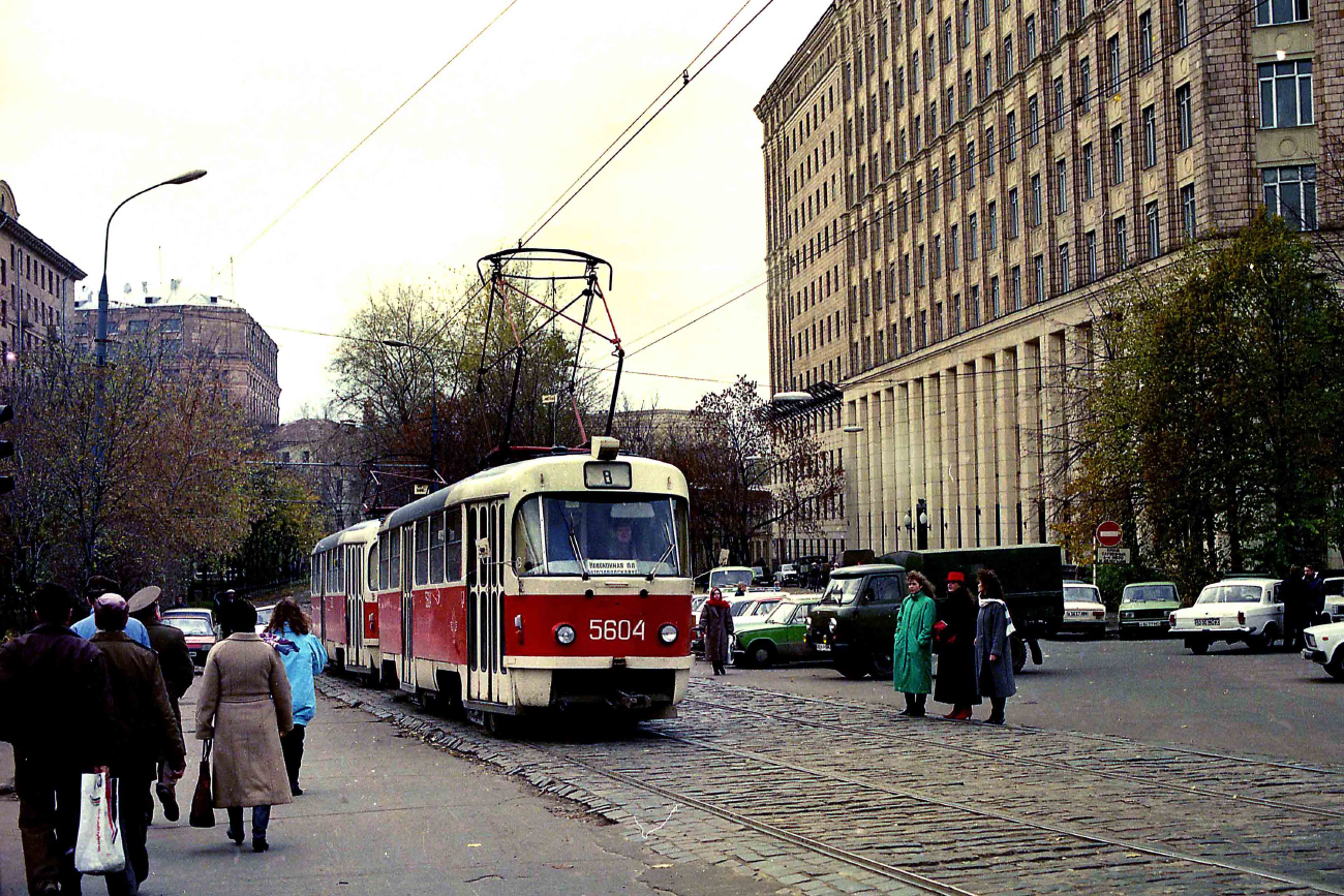 Москва, Tatra T3SU № 5604