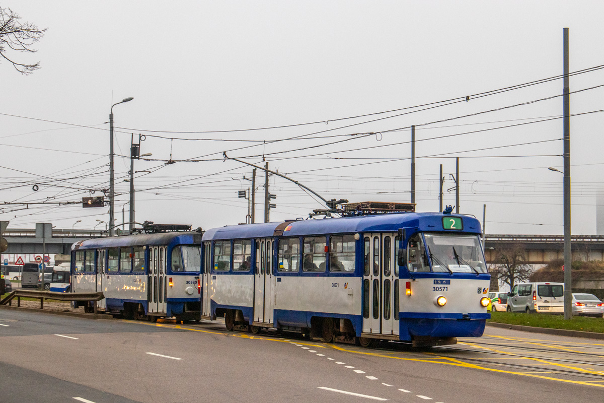 Рига, Tatra T3A № 30571