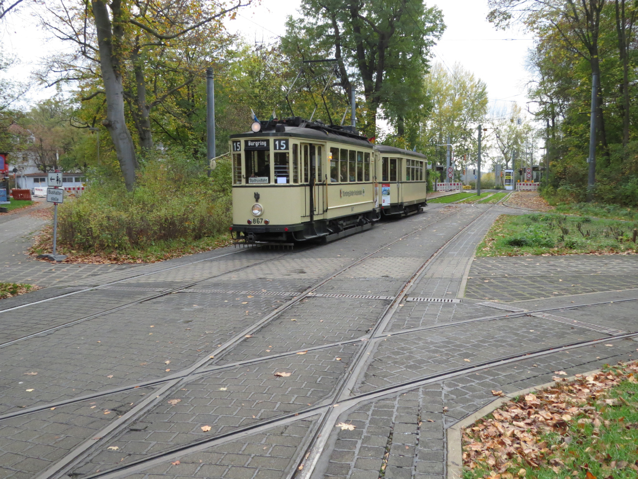 Нюрнберг, Двухосный моторный MAN № 867; Нюрнберг — Трамвайные линии и инфраструктура