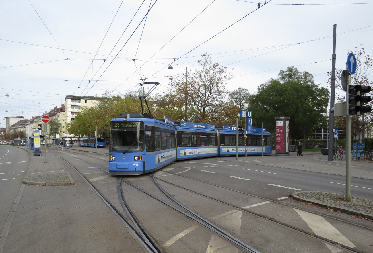 Мюнхен, AEG R2.2b № 2117; Мюнхен — Трамвайные линии и инфраструктура