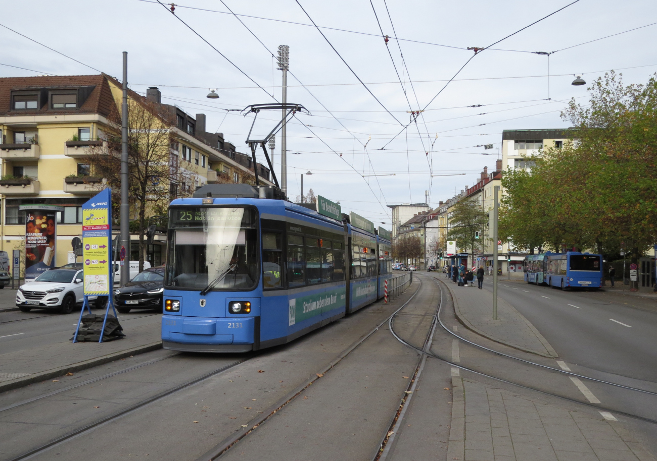 Мюнхен, AEG R2.2b № 2131; Мюнхен — Трамвайные линии и инфраструктура