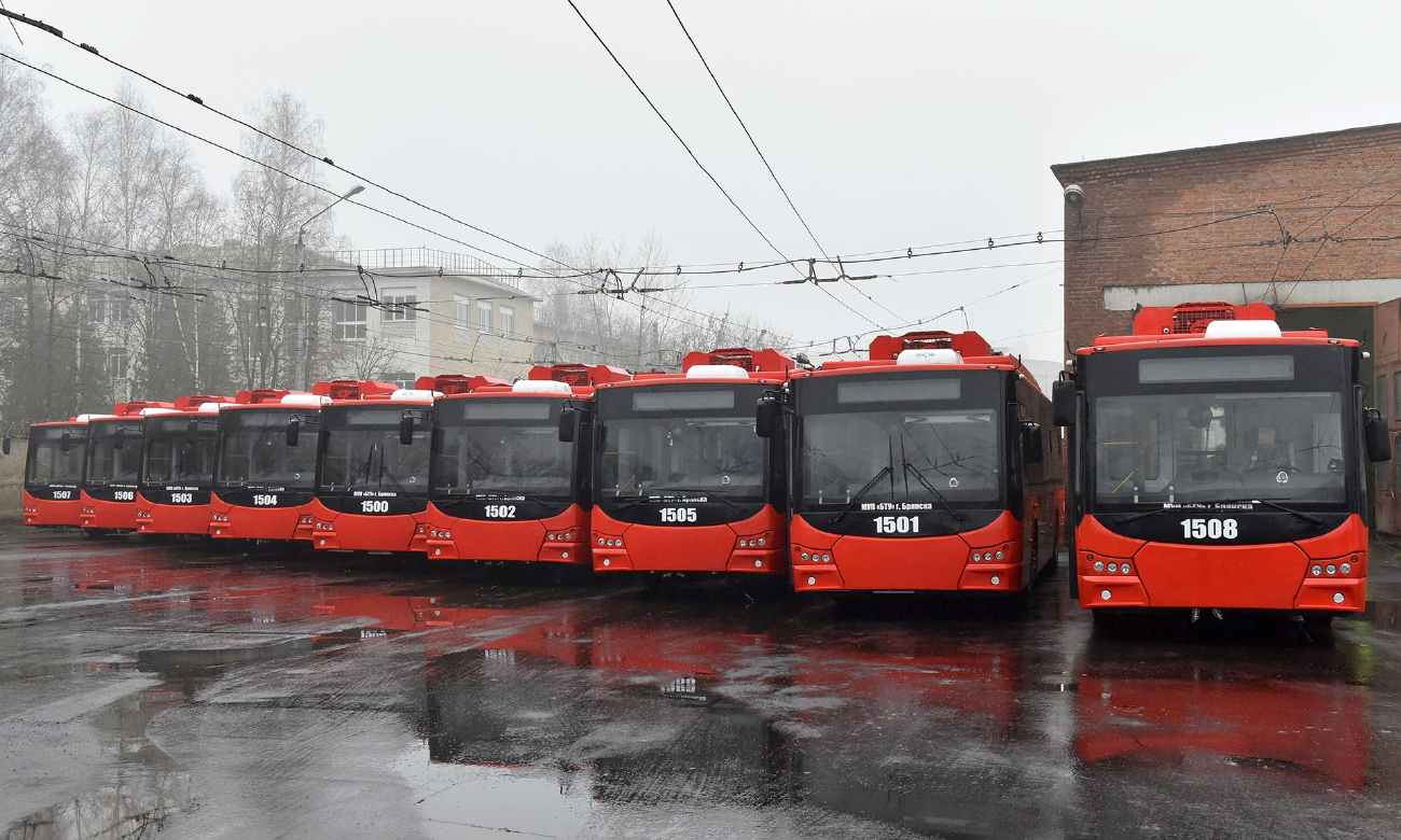 布良斯克, VMZ-5298.01 “Avangard” # 1501; 布良斯克, VMZ-5298.01 “Avangard” # 1508; 布良斯克 — New trolleybuses