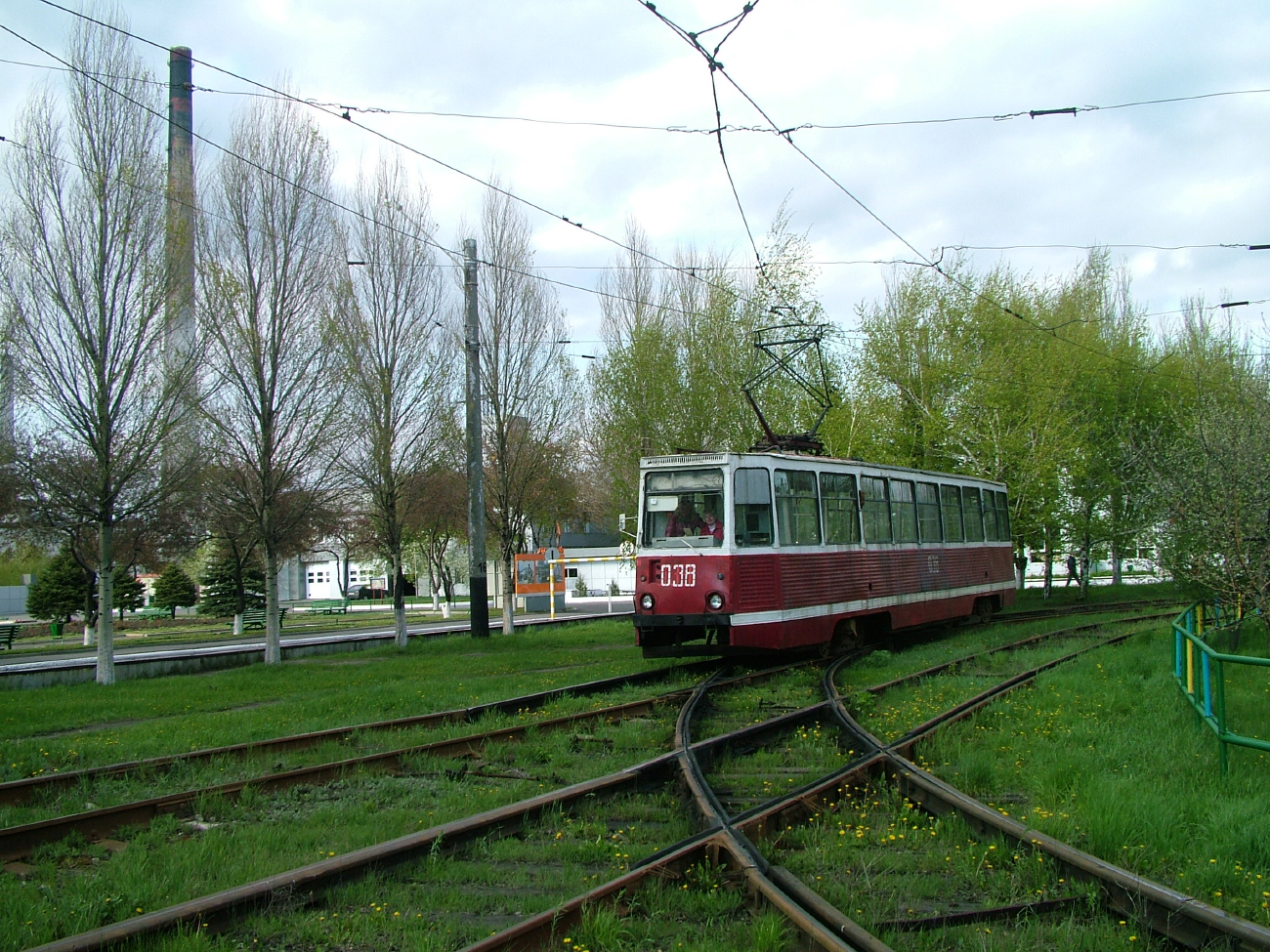 Авдеевка, 71-605 (КТМ-5М3) № 038; Авдеевка — Трамвайные линии и инфраструктура
