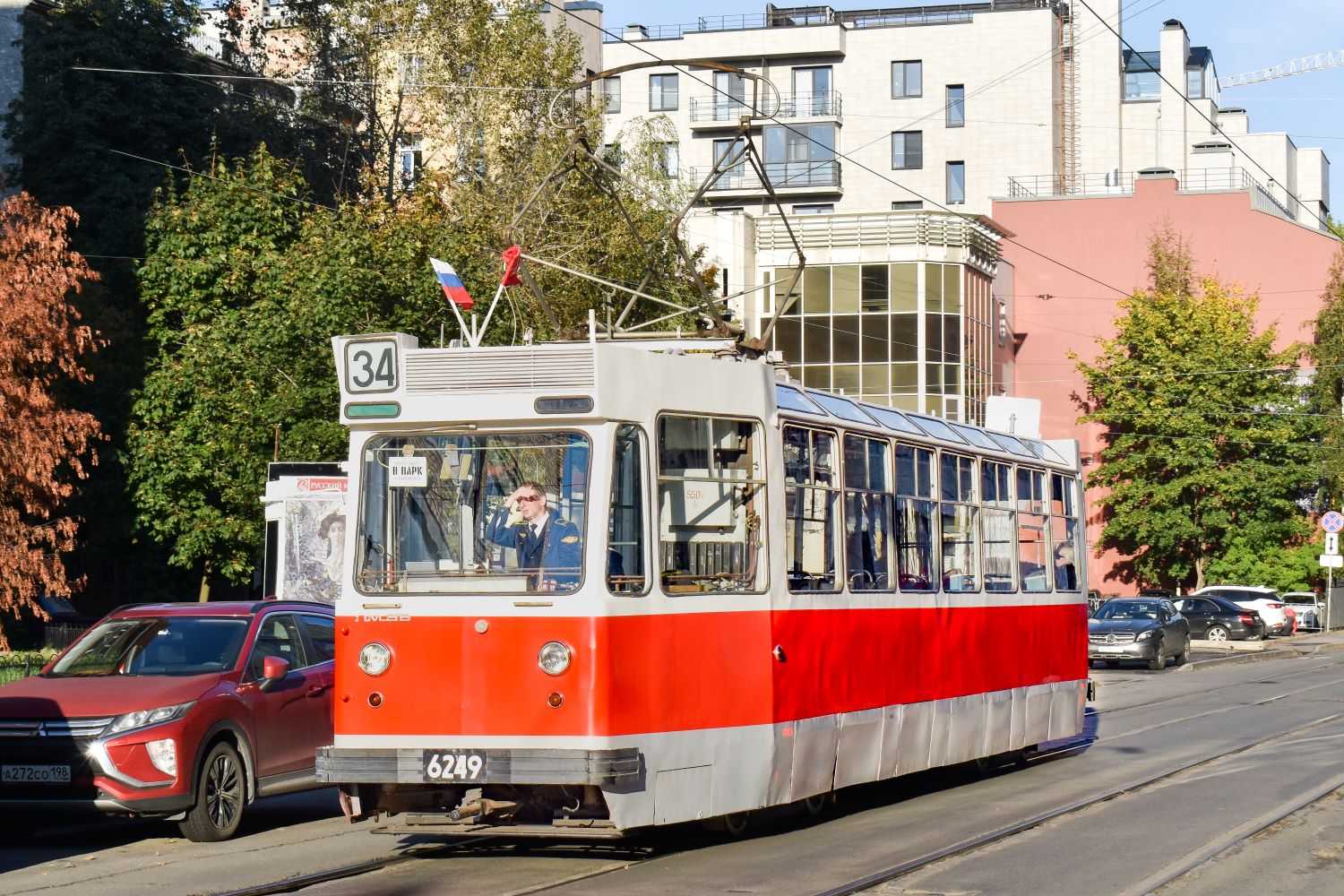 Санкт-Петербург, ЛМ-68 № 6249; Санкт-Петербург — Выставка вагонов на 115-летие трамвая