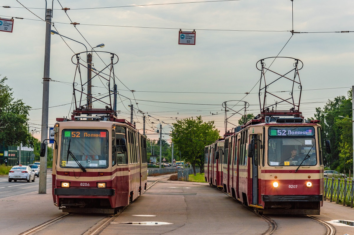 Sankt Petersburg, LVS-86K Nr 8206; Sankt Petersburg, LVS-86K Nr 8207