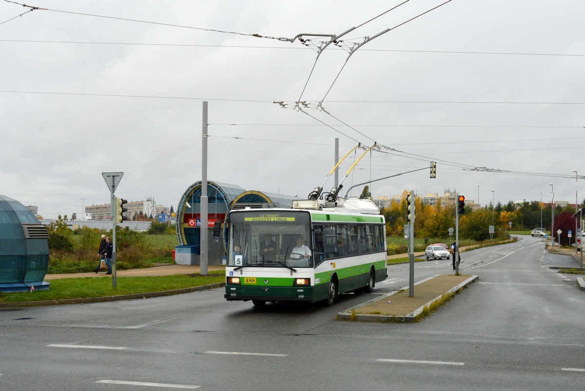Strašice, Škoda 21TrACI nr. 488; Praha — 50 years after – special trolleybus rides and start of line 58 operation