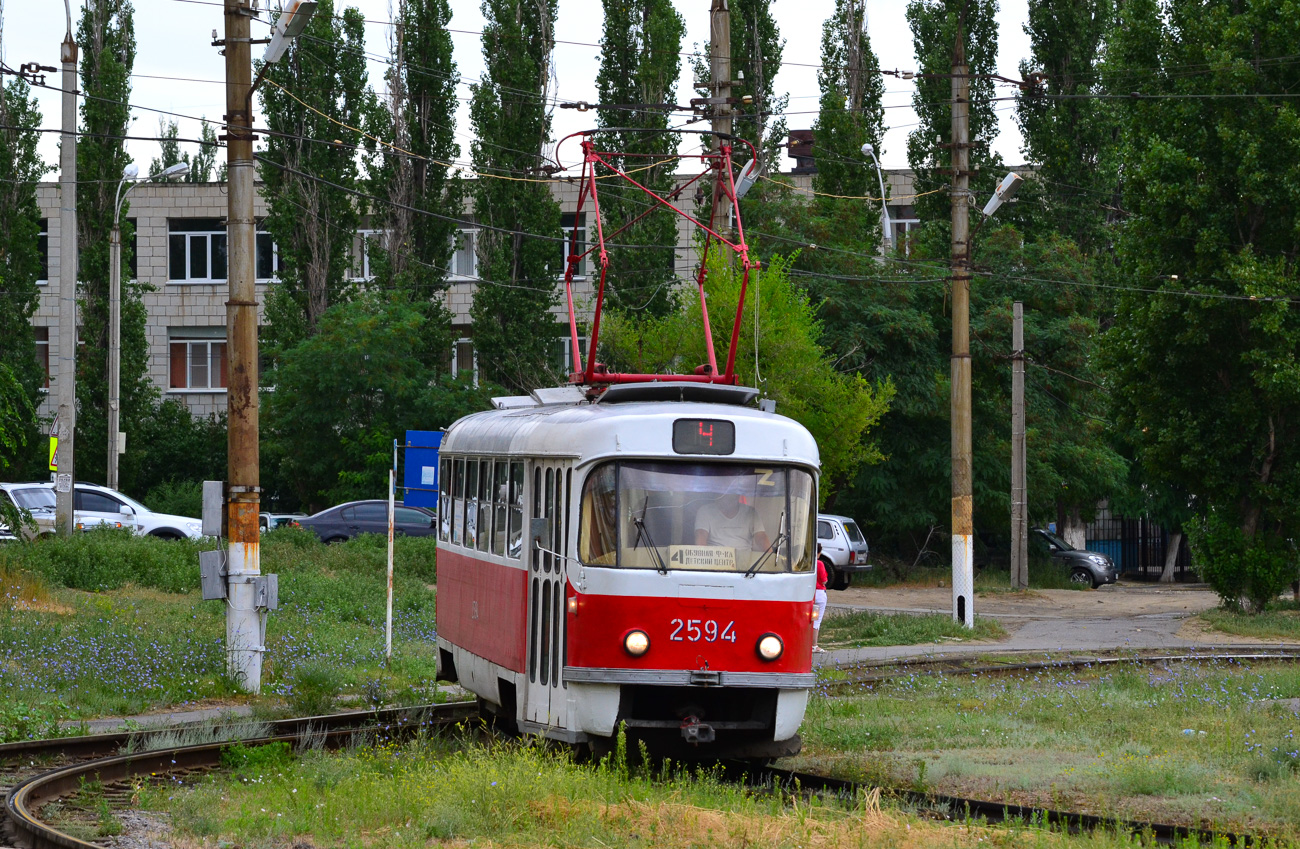 Волгоград, Tatra T3SU (двухдверная) № 2594