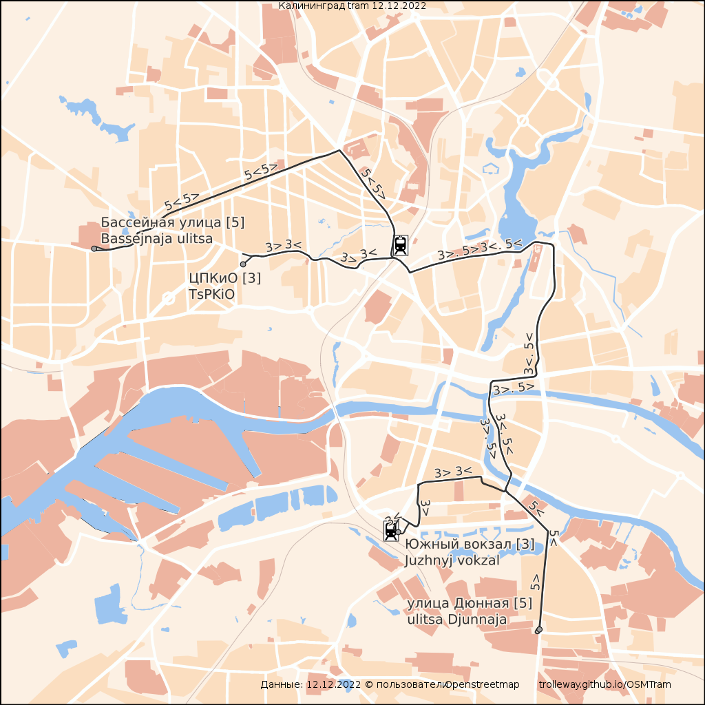 Карты, созданные с использованием OpenStreetMap; Калининград — Схемы