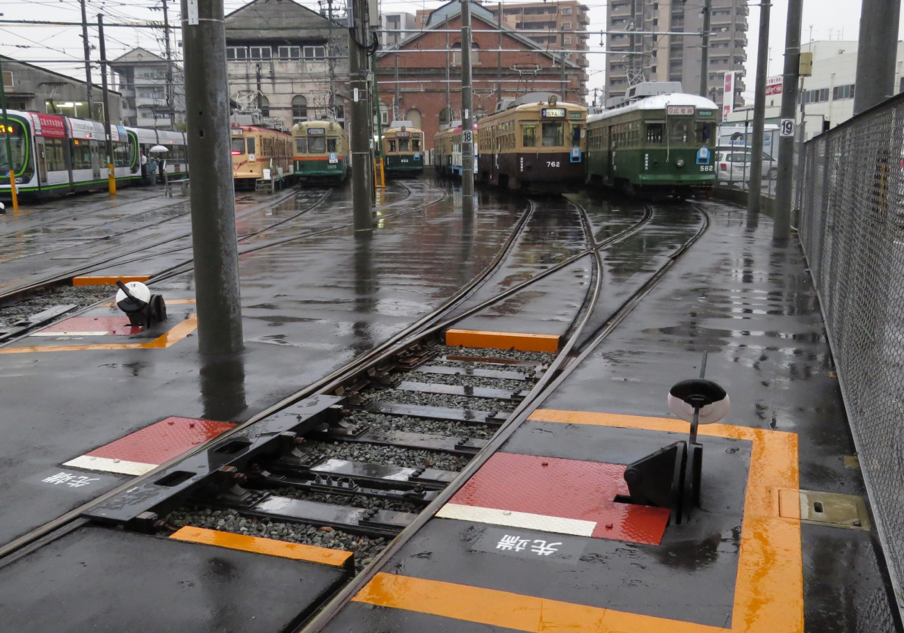 Хиросима — Трамвайное депо Hiroden; Хиросима — Трамвайные линии и инфраструктура