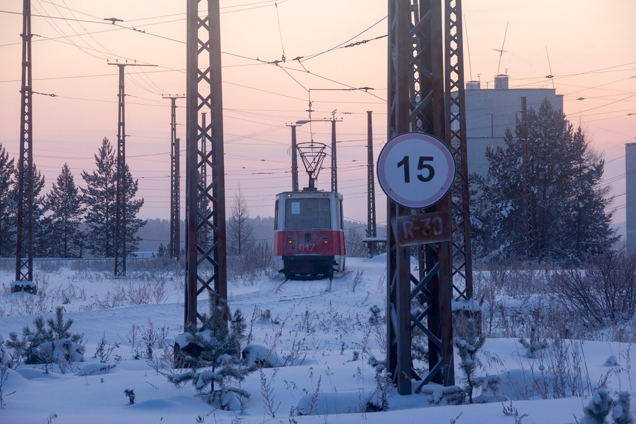 Усть-Илимск, 71-605 (КТМ-5М3) № 017; Усть-Илимск — Трамвайная линия и инфраструктура