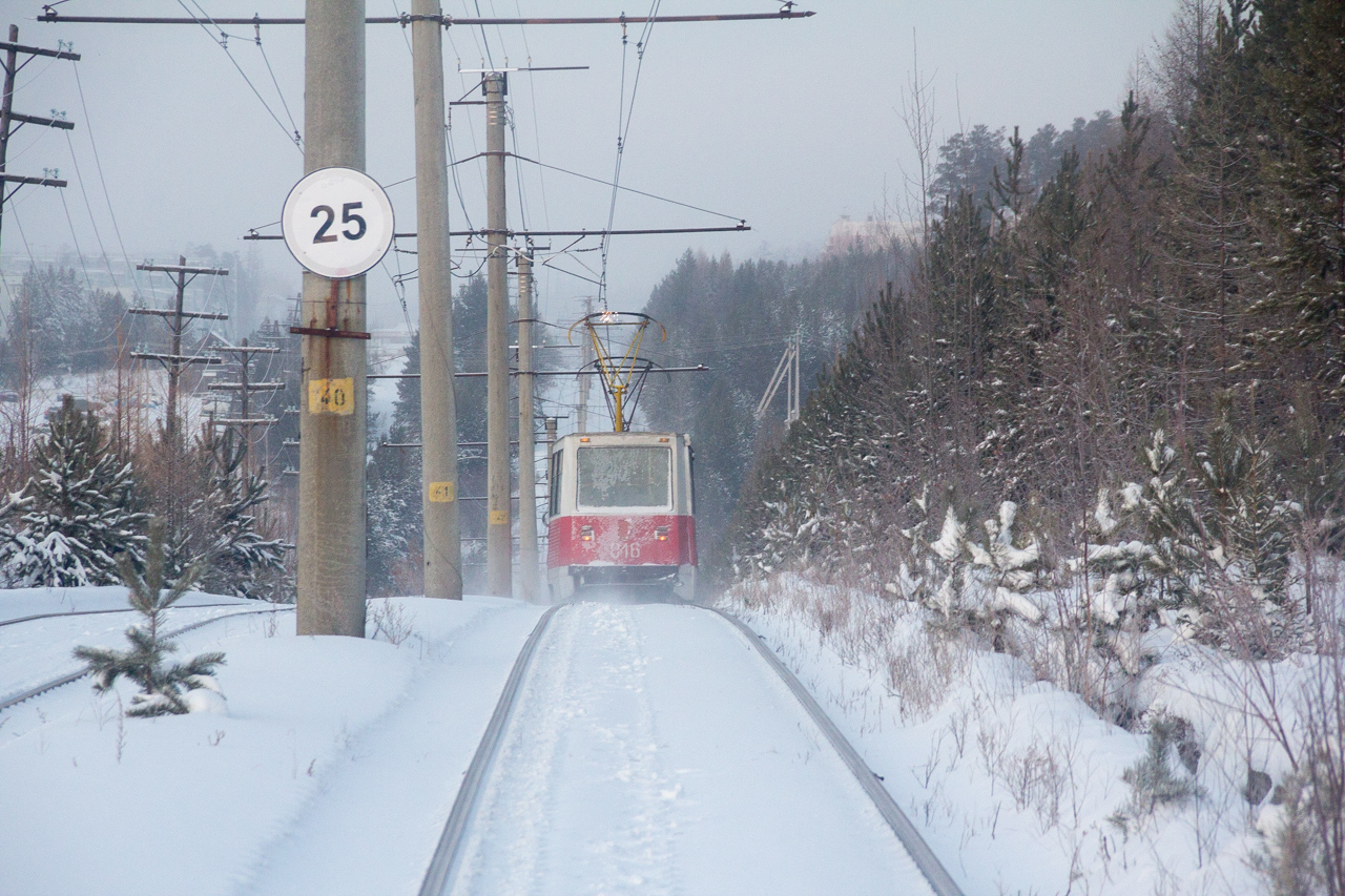Усть-Илимск, 71-605 (КТМ-5М3) № 016; Усть-Илимск — Трамвайная линия и инфраструктура