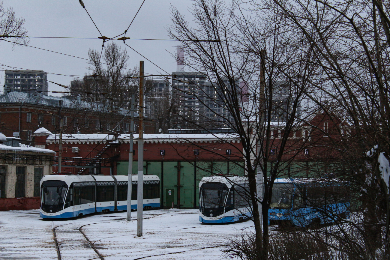 Moskwa — Tram depots: [4] Oktyabrskoye