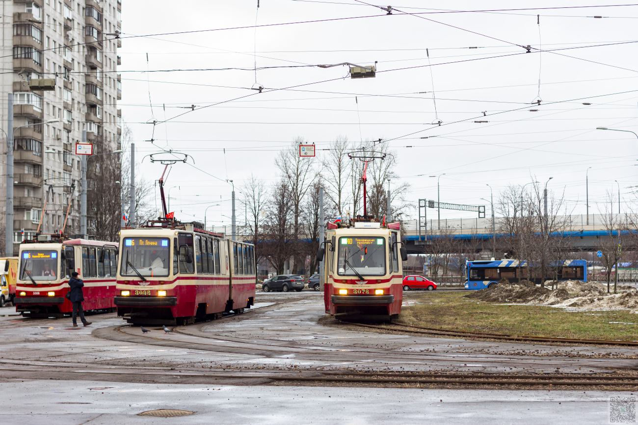 Санкт-Петербург, ЛВС-86М2 № 3078; Санкт-Петербург, ЛВС-86К № 3095