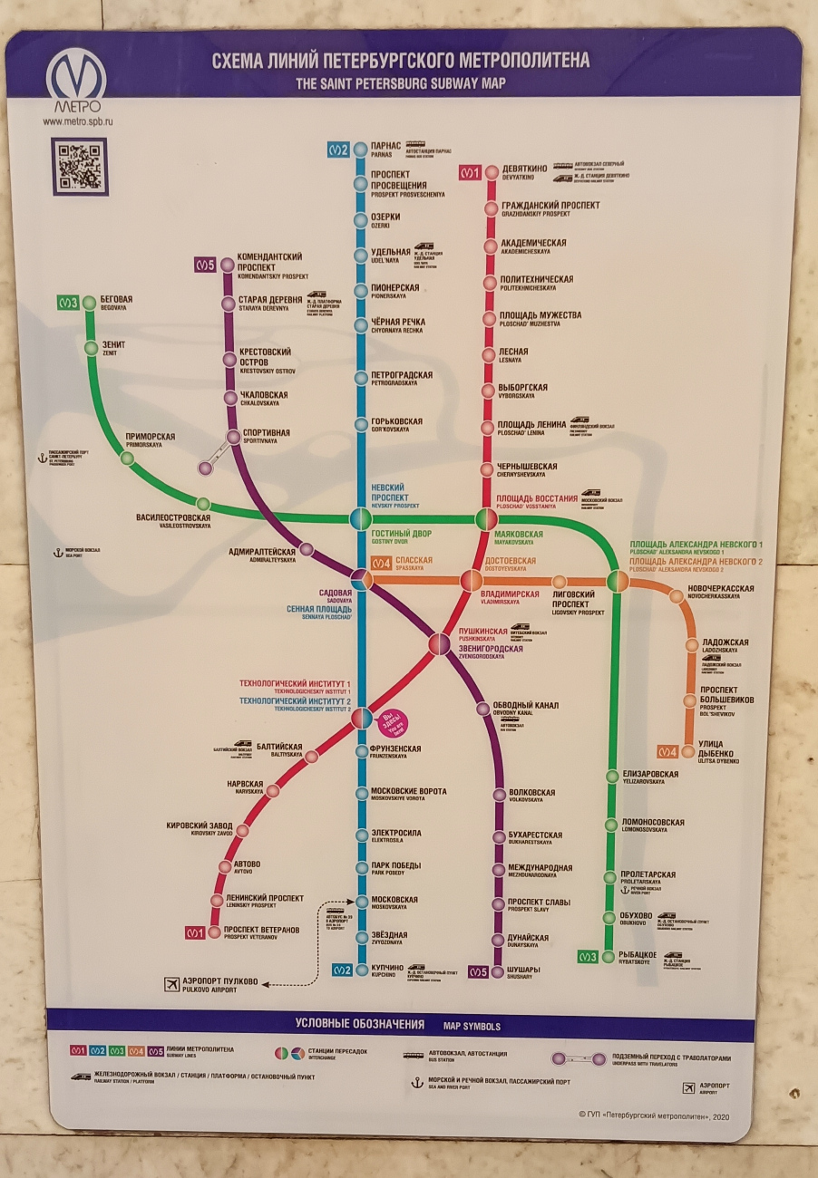 Pietari — Metro — Maps