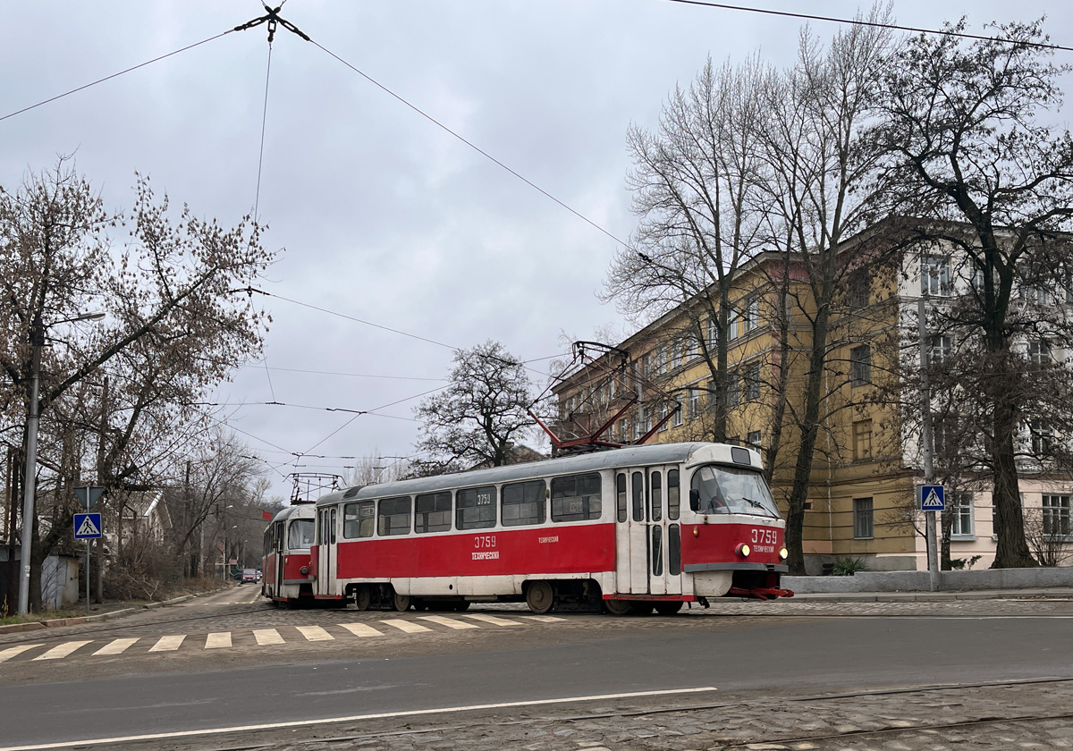 Донецк, Tatra T3SU (двухдверная) № 3759