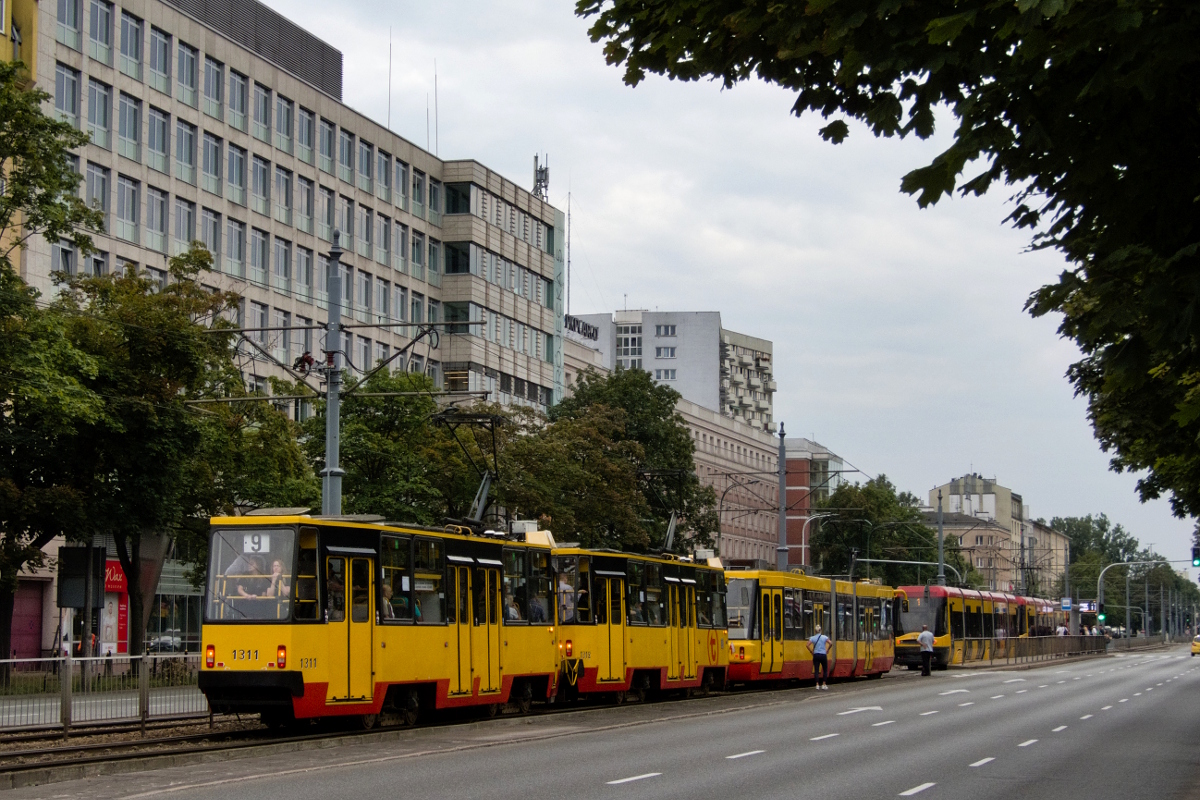 Варшава, Konstal 105Na № 1311; Варшава — Происшествия