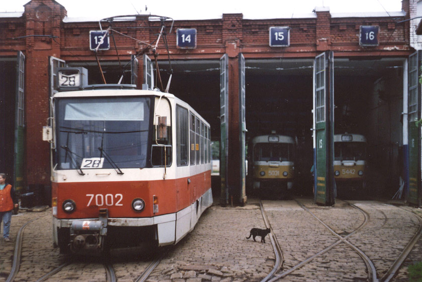 Москва, Tatra T7B5 № 7002; Транспорт и животные