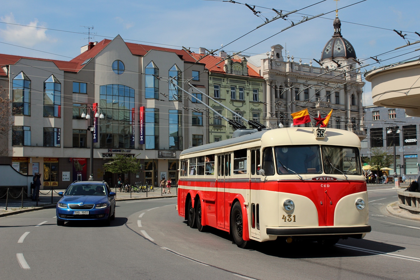 Прага, Tatra T400 III.B № 431; Пардубице — Празднование 70-летия троллейбусного движения в Пардубице