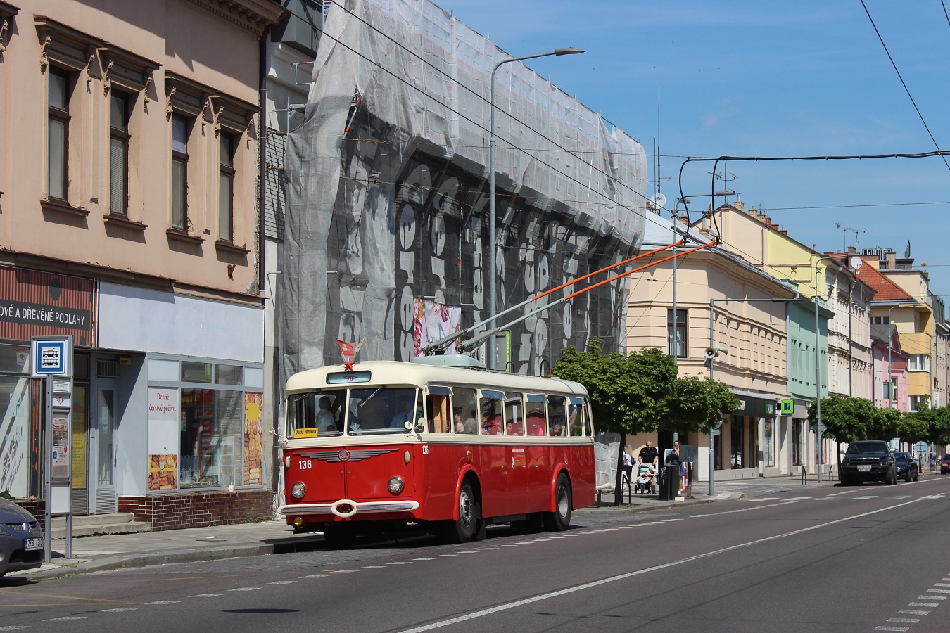 Пардубице, Škoda 8Tr9 № 136; Пардубице — Празднование 70-летия троллейбусного движения в Пардубице