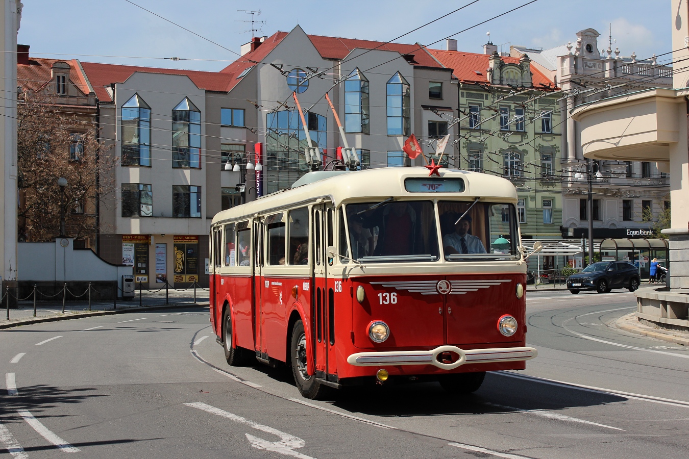 Пардубице, Škoda 8Tr9 № 136; Пардубице — Празднование 70-летия троллейбусного движения в Пардубице