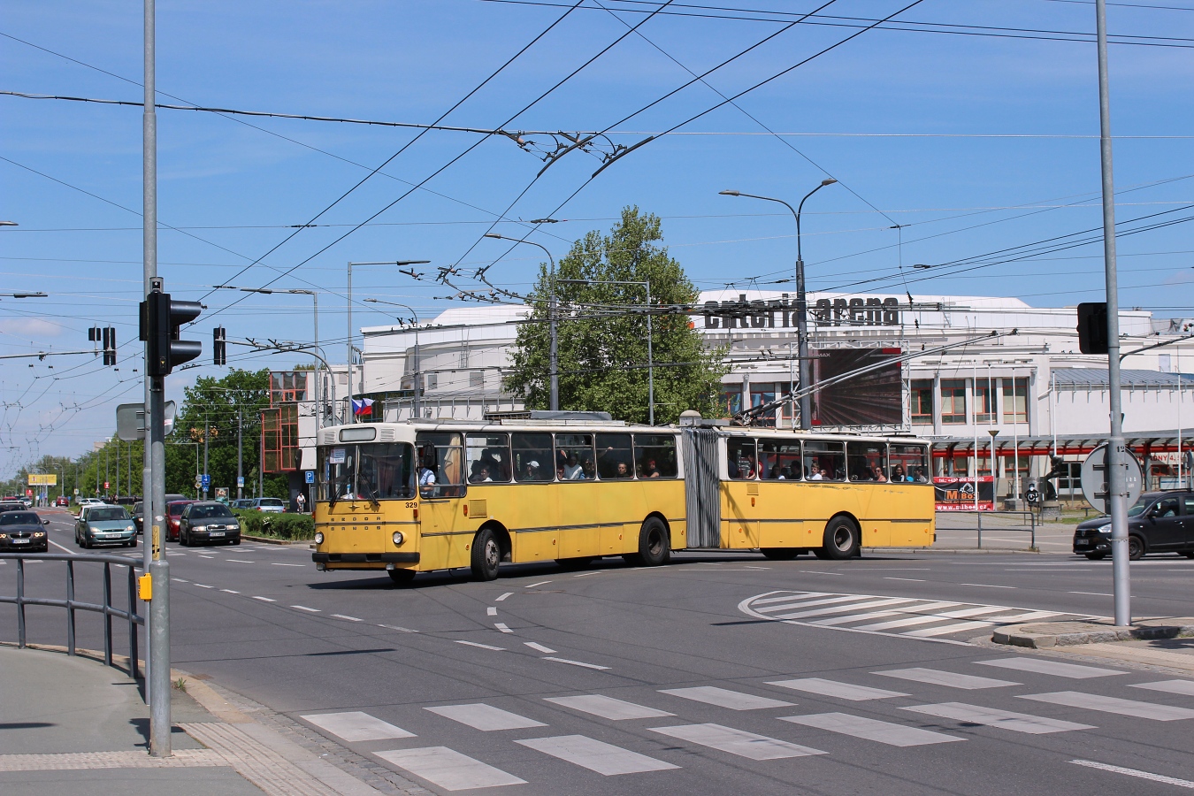 Pardubice, Sanos-Škoda S200Tr č. 329; Pardubice — Celebration of the 70th anniversary of the operation of trolleybuses in Pardubice