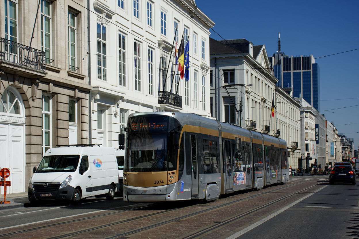Brussels, Bombardier T3000 № 3074