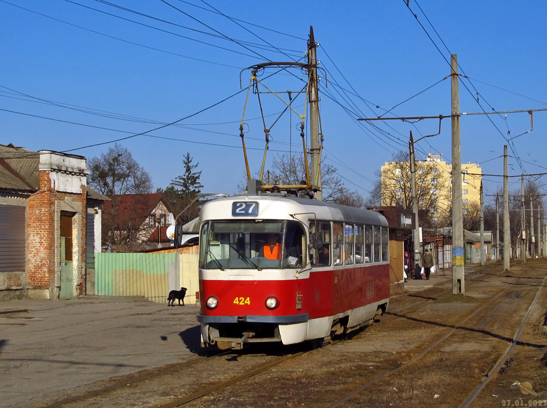 Харьков, Tatra T3SUCS № 424