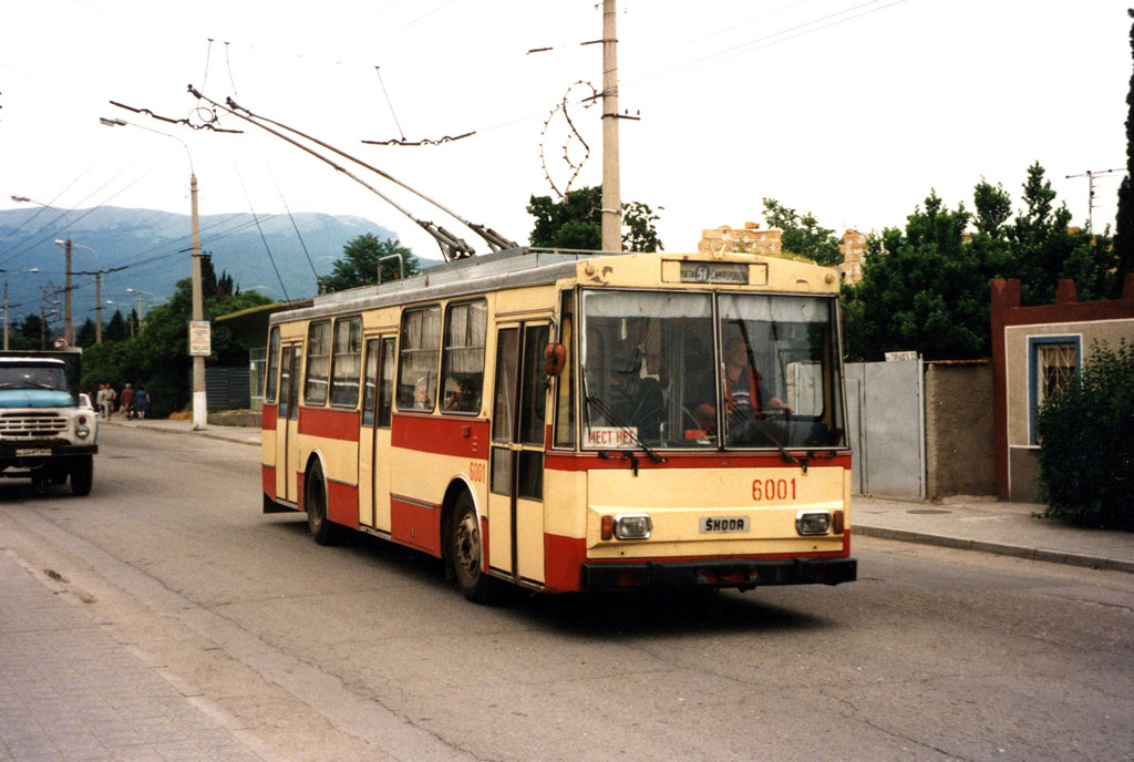 Крымский троллейбус, Škoda 14Tr02/6 № 6001; Крымский троллейбус — Исторические фотографии (1959 — 2000)