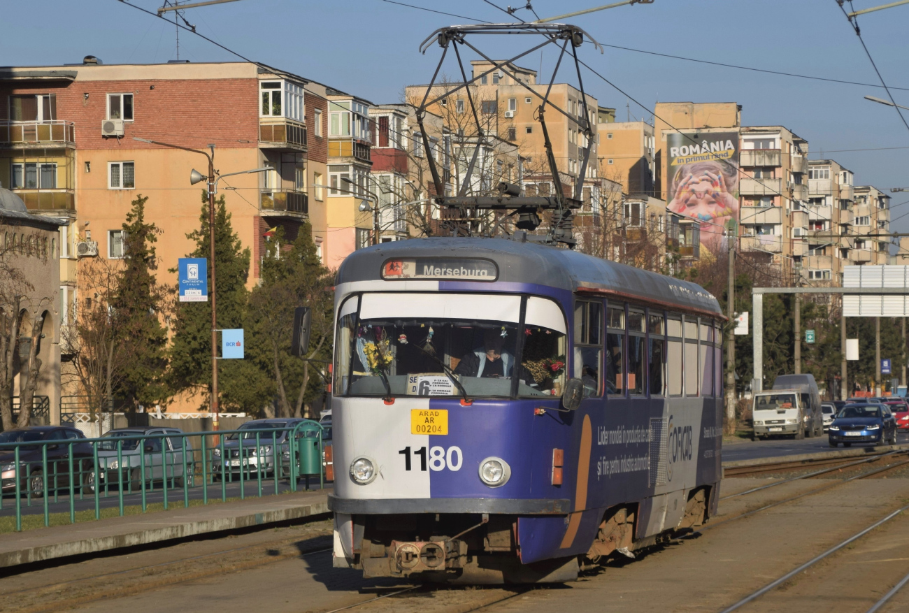 Арад, Tatra T4D № 1180