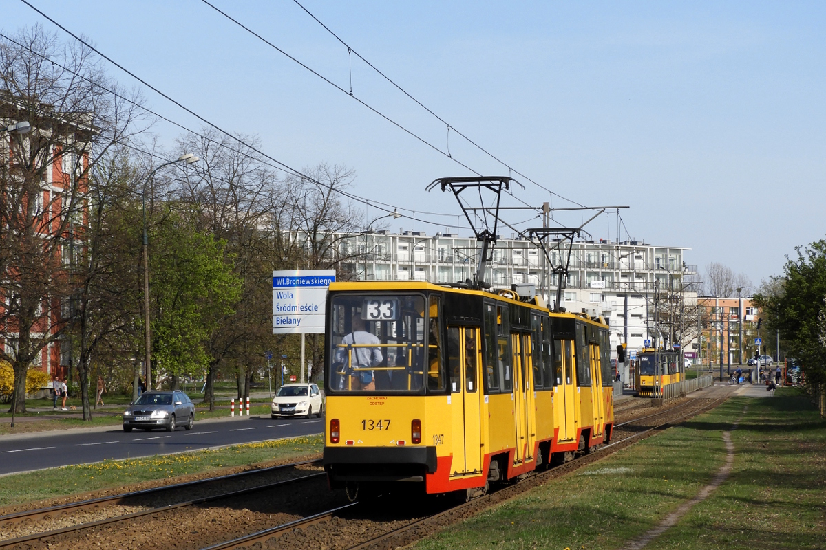 Варшава, Konstal 105Na № 1347