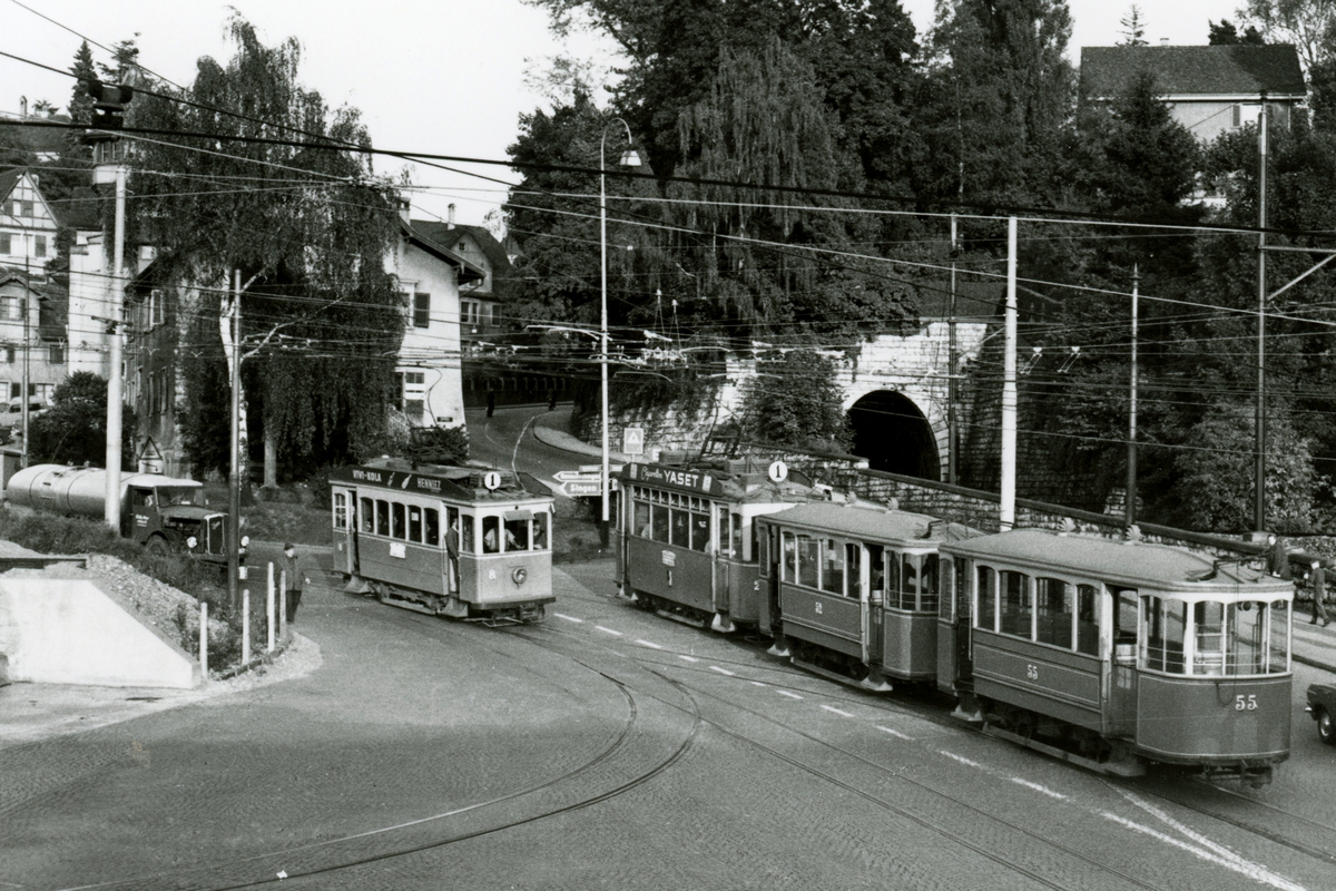 Schaffhausen, SIG/MFO Ce 2/2 № 8; Schaffhausen, SIG C2 № 55; Schaffhausen — Old photos