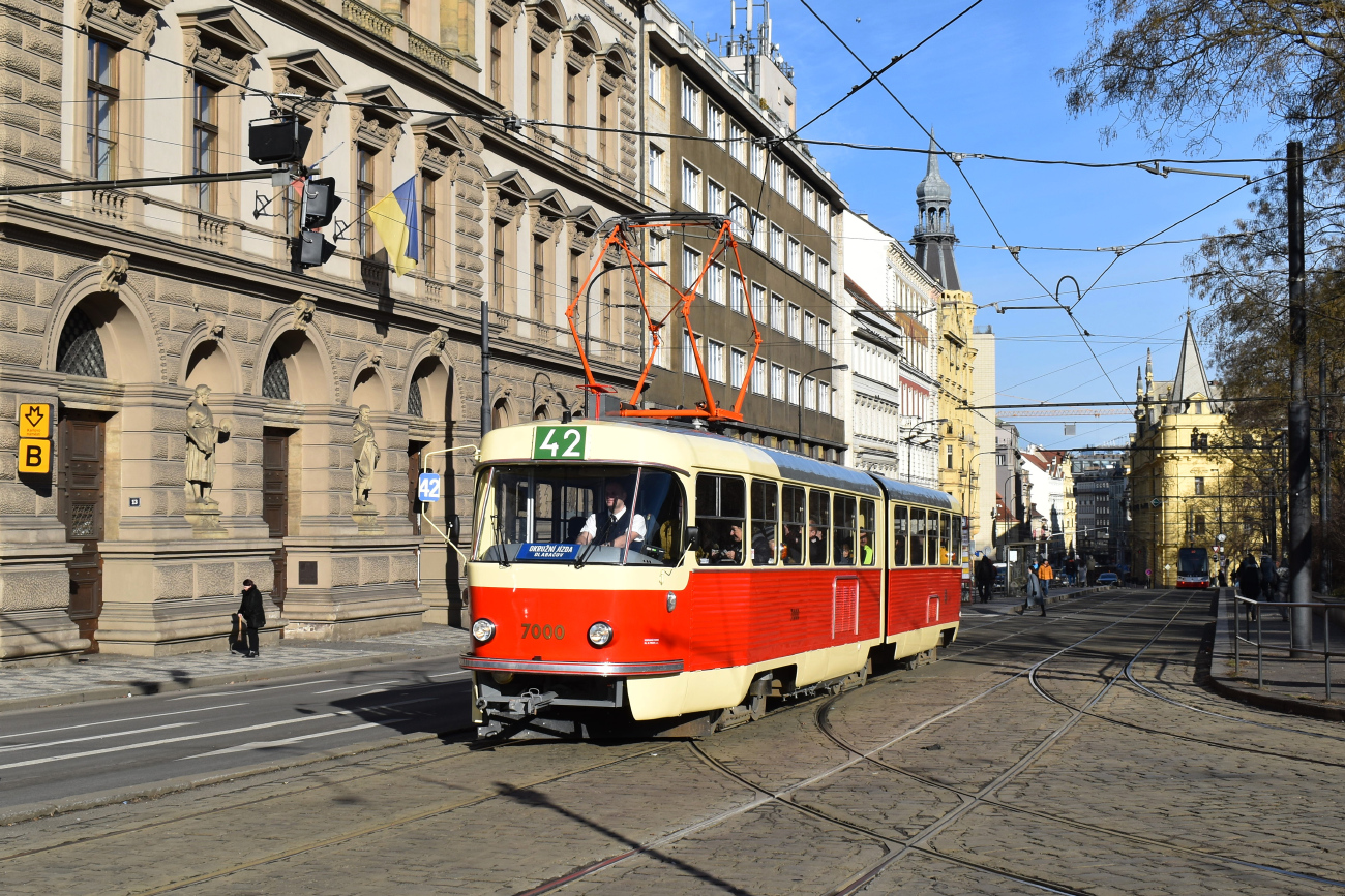 Прага, Tatra K2 № 7000