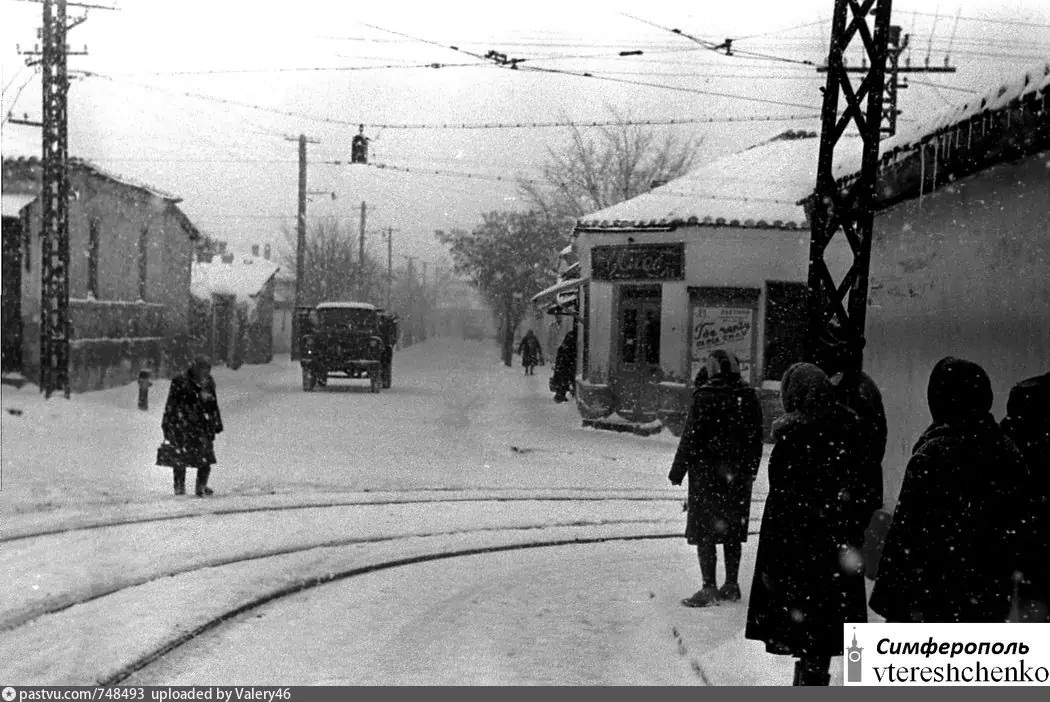 Simferopol — Old photos; Simferopol — Tramway — Lines and Infrastructure