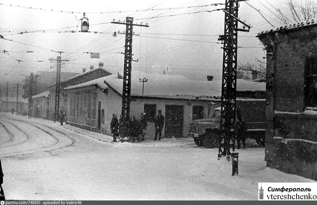 Сімферополь — Исторические фотографии; Сімферополь — Трамвай — Линии и инфраструктура