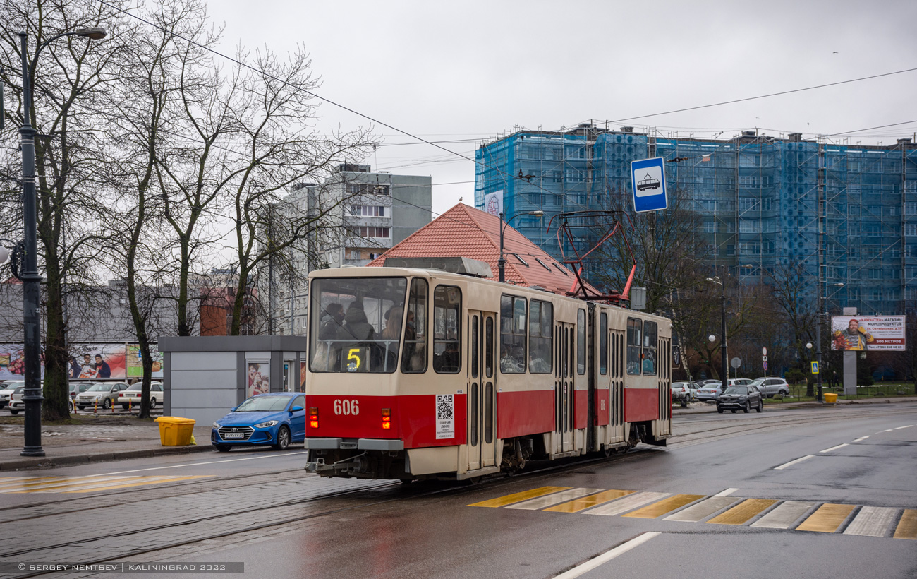 Калининград, Tatra KT4D № 606