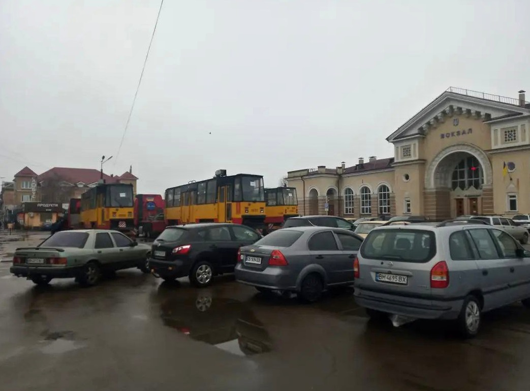 Konotop — Delivery of ex-Warsaw Konstal 105Na Trams