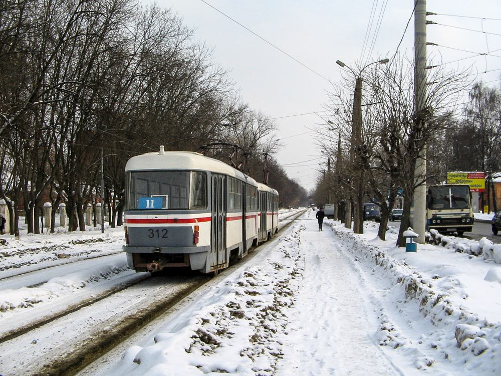 Тверь, Tatra T3SU № 312; Тверь — Тверской трамвай в начале 2000-х гг. (2002 — 2006 гг.)