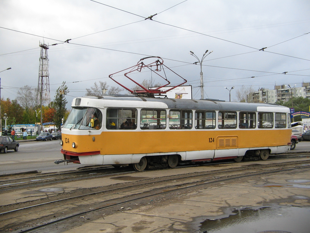 Тверь, Tatra T3SU № 124; Тверь — Тверской трамвай в начале 2000-х гг. (2002 — 2006 гг.)
